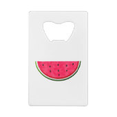 Slice-tekening van zoete watermeloenen creditkaart flessenopener (Achterkant)