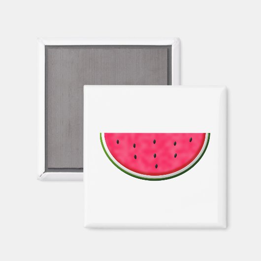 Slice-tekening van zoete watermeloenen magneet (Voorkant / Achterkant)