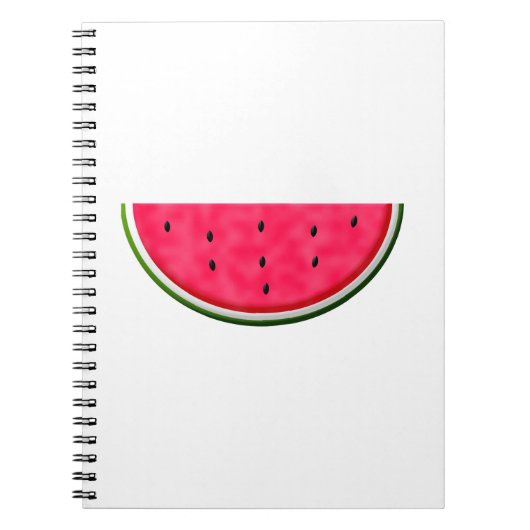 Slice-tekening van zoete watermeloenen notitieboek (Voorkant)