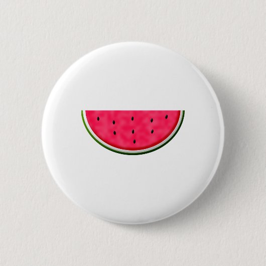 Slice-tekening van zoete watermeloenen ronde button 5,7 cm (Voorkant)