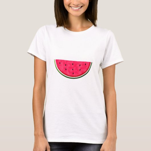 Slice-tekening van zoete watermeloenen t-shirt (Voorkant)
