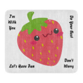 Slice Up Smiles: Happy Strawberry Snijplank (Voorkant)
