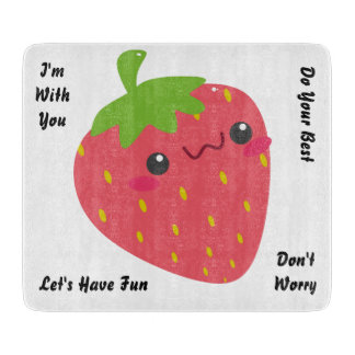 Slice Up Smiles: Happy Strawberry Snijplank