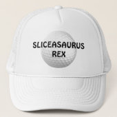 Sliceasaurus Rex Funny Golf Trucker Pet (Voorkant)