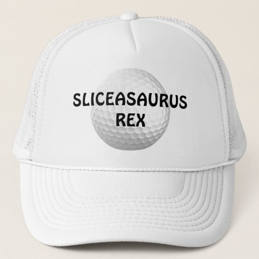 Sliceasaurus Rex Funny Golf Trucker Pet (Voorkant)