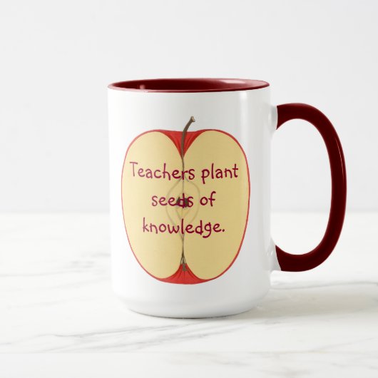Sliced Apple Teachers Plant Seeds of Knowledge Mok (Rechts)