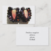 Sliced Blackberry ~ biz-kaart Visitekaartje (Voorkant / Achterkant)