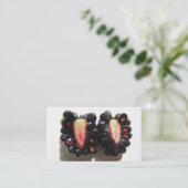 Sliced Blackberry ~ biz-kaart Visitekaartje (Staand voorkant)