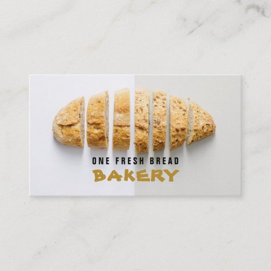 Sliced Bread Loaf, Bakery Visitekaartje (Voorkant)