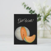 Sliced Cantaloupe Melon Briefkaart (Staand voorkant)