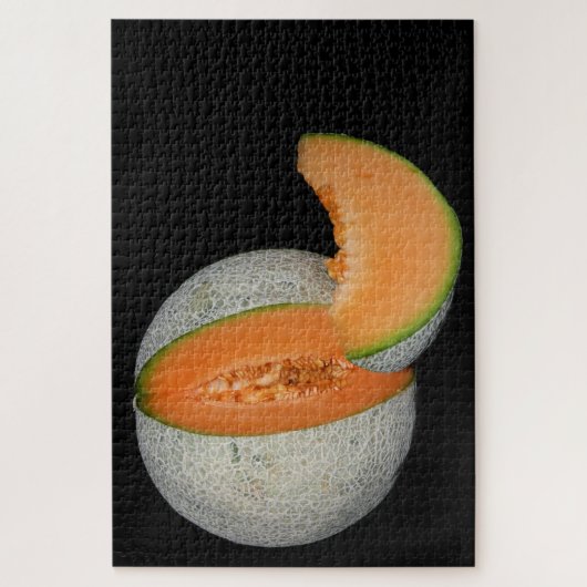 Sliced Cantaloupe Melon Legpuzzel (Verticaal)