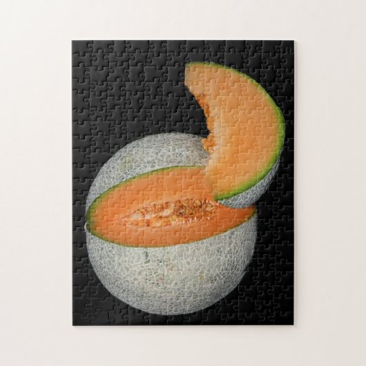 Sliced Cantaloupe Melon Legpuzzel (Verticaal)