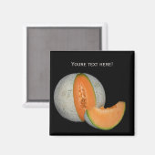 Sliced Cantaloupe Melon Magneet (Voorkant / Achterkant)