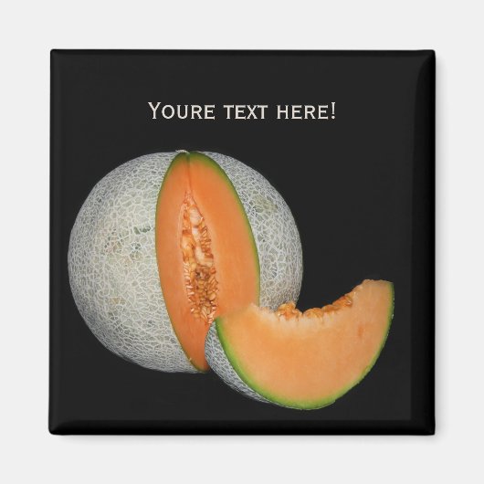 Sliced Cantaloupe Melon Magneet (Voorkant)