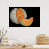 Sliced Cantaloupe Melon Poster (Keuken)