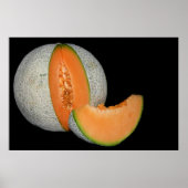 Sliced Cantaloupe Melon Poster (Voorkant)