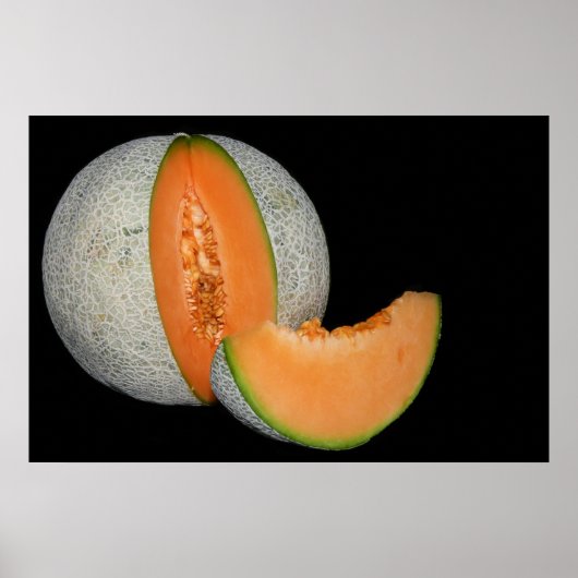 Sliced Cantaloupe Melon Poster (Voorkant)