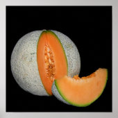 Sliced Cantaloupe Melon Poster (Voorkant)