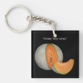 Sliced Cantaloupe Melon Sleutelhanger (Voorkant)