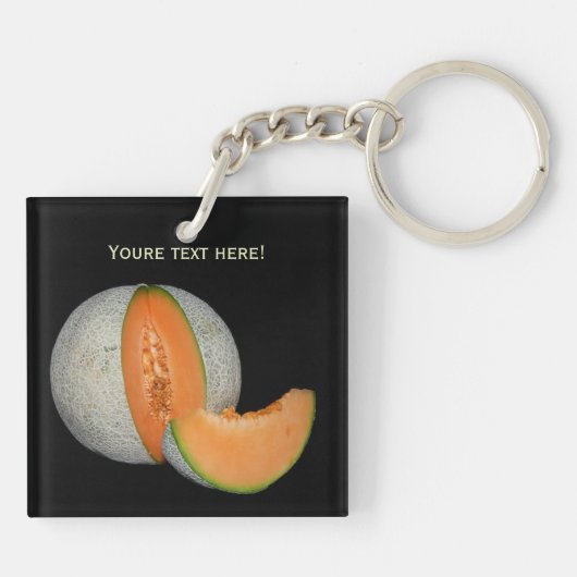 Sliced Cantaloupe Melon Sleutelhanger (Achterkant)