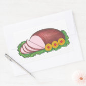 Sliced Ham Holiday kerst Pasen diner Rechthoekige Sticker (Envelop)
