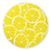 Sliced Lemons Ceramic Knob Keramische Knop (Voorkant)