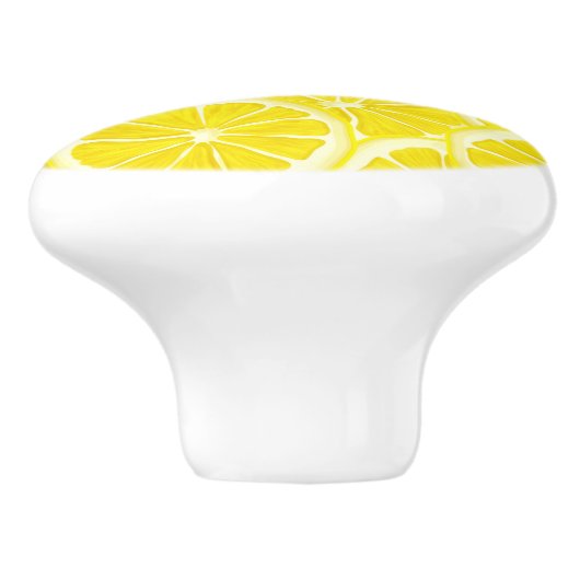 Sliced Lemons Ceramic Knob Keramische Knop (Zijkant)