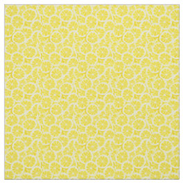 Sliced Lemons Design Fabric Stof