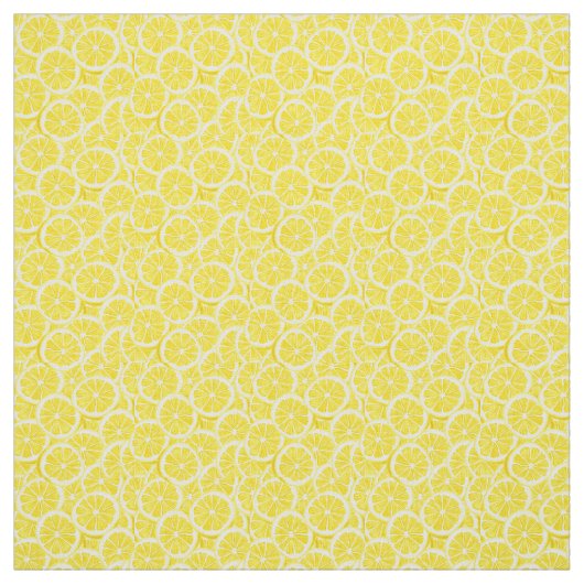 Sliced Lemons Design Fabric Stof (Swatch)