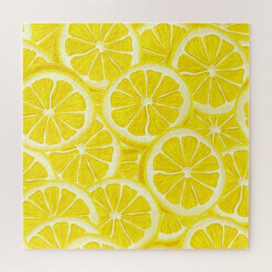 Sliced Lemons Design Jigzaag Puzzle Legpuzzel (Horizontaal)