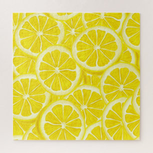 Sliced Lemons Design Jigzaag Puzzle Legpuzzel