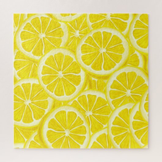 Sliced Lemons Design Jigzaag Puzzle Legpuzzel (Verticaal)