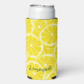 Sliced Lemons Design Seltzer Koelbox Blikjeskoeler (Seltzer Achterkant)