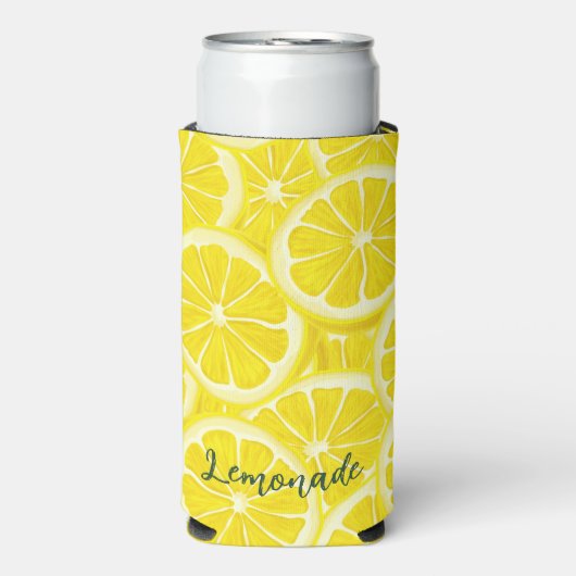 Sliced Lemons Design Seltzer Koelbox Blikjeskoeler (Seltzer Voorkant)