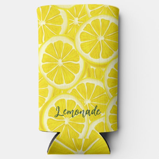 Sliced Lemons Design Seltzer Koelbox Seltzer Blikjeskoeler (Voorkant)