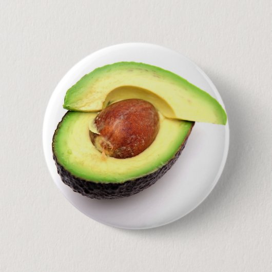 Sliced Open Avocado Ronde Button 5,7 Cm (Voorkant)