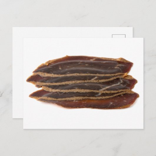 Sliced Pastirma Briefkaart (Voorkant / Achterkant)