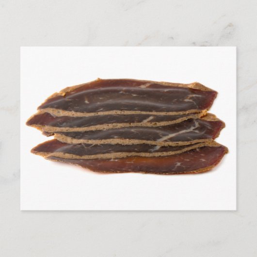 Sliced Pastirma Briefkaart (Voorkant)