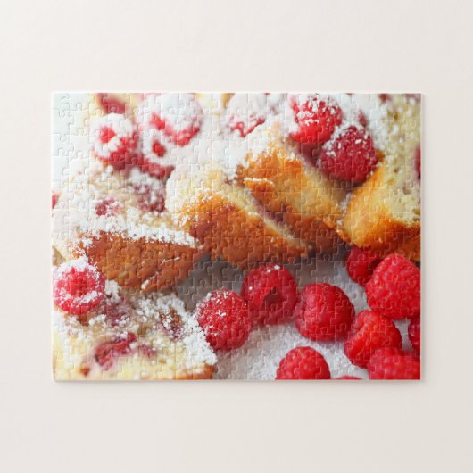 Sliced raspberry loaf cake legpuzzel (Horizontaal)
