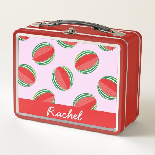 Sliced watermelon pattern on pink (Voorkant)