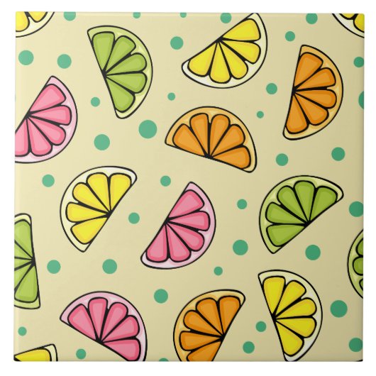 Slices Citrus Tegeltje (Voorkant)