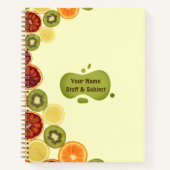 Slices diverse vers fruit Notitieboek (Voorkant)