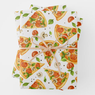 Slices Vegan Pizza voor Pizza Lovers Inpakpapier Vel