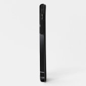 Slick Black Design geborsteld aluminium look Case-Mate iPhone Case (Achterkant/links)