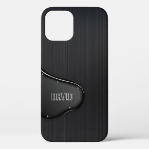 Slick Black Metallic Texture Case-Mate iPhone Case