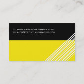 Slick en Modern Monogram Visitekaartje (Achterkant)