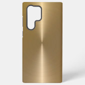 Slick Faux Gold Metallic Roestless Steel Kijk Samsung Galaxy Hoesje (Achterkant)