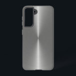 Slick Faux Metallic Zilver Roestvrij Staal Look Samsung Galaxy Hoesje<br><div class="desc">Het heeft een elegante,  gladde,  faux metallic zilveren roestvrijstalen look.</div>