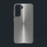 Slick Faux Metallic Zilver Roestvrij Staal Look Samsung Galaxy Hoesje<br><div class="desc">Het heeft een elegante,  gladde,  faux metallic zilveren roestvrijstalen look.</div>