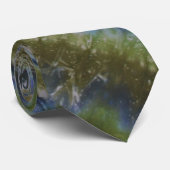 Slick Green Tie Dye Stropdas (Opgerold)